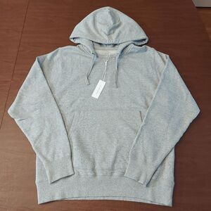Outerknown Jaspe Fleece Hoodie Organic Cotton Grey Men's Size M